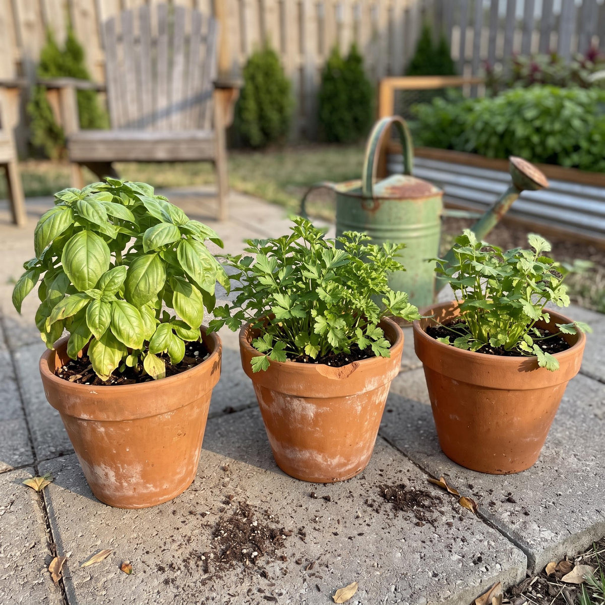 Kitchen Herb Garden Seed Kit | Basil Parsley Cilantro Dill | Fresh Herb Garden for Beginners | Fall Planting